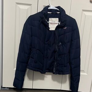 Hollister Blue Puffer Jacket